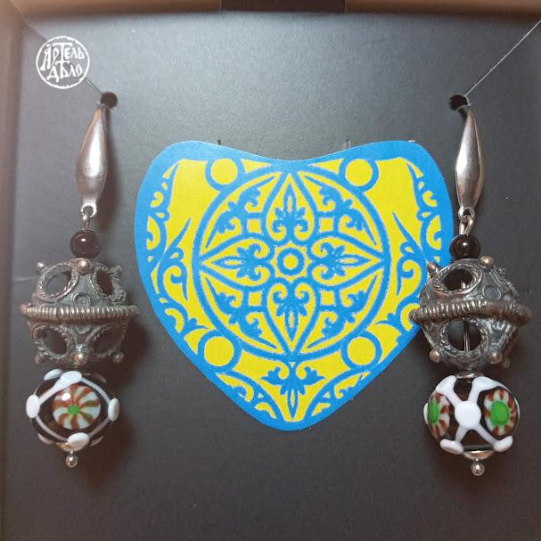 Сережки «Слава» (намистина) - Зображення 5