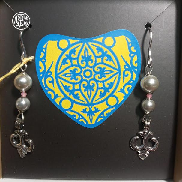 Сережки «Анна Ярославна» (крін) - Зображення 2