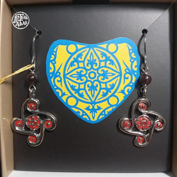 Сережки «Любава» (коловрат)