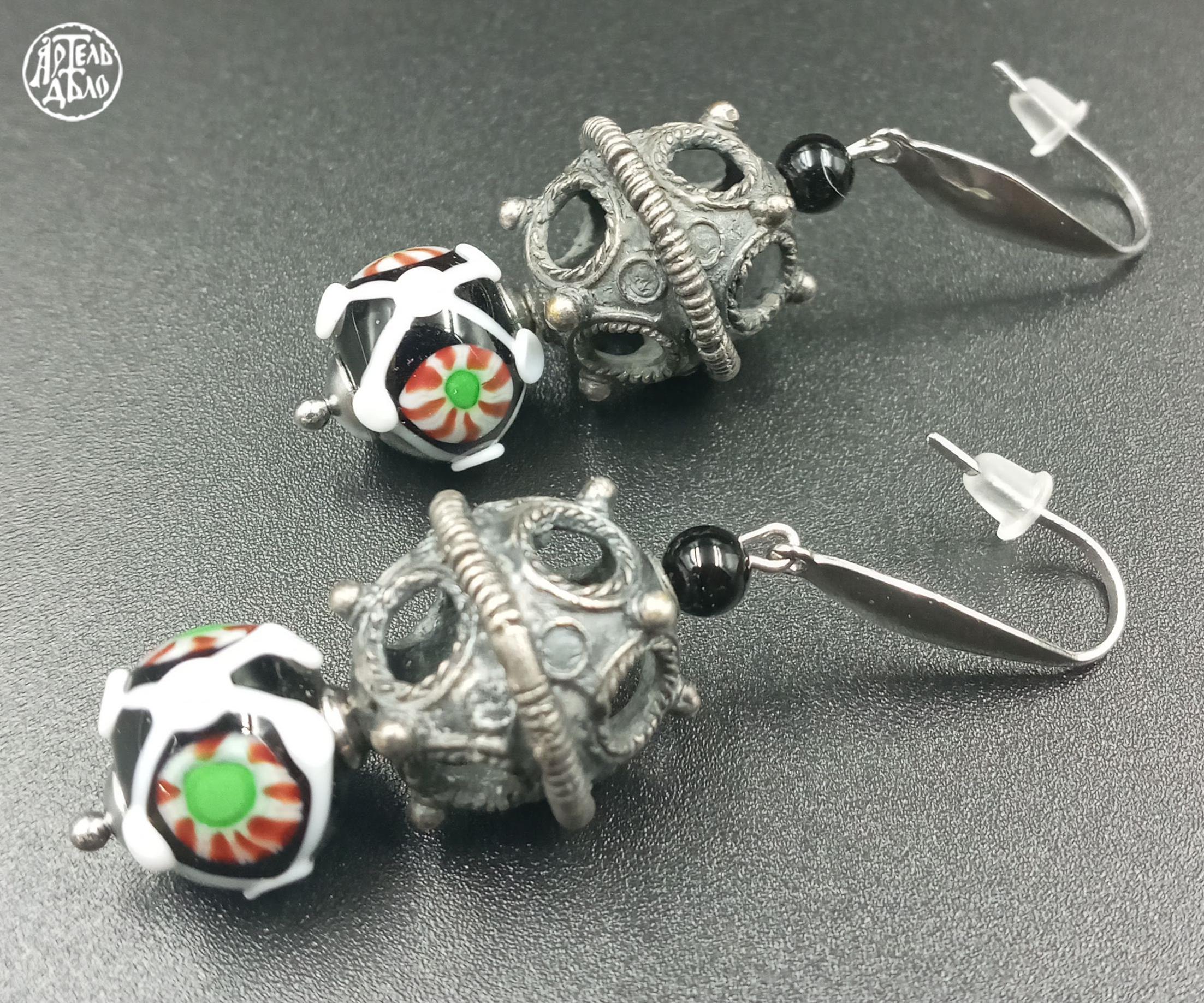 Сережки «Слава» (намистина)