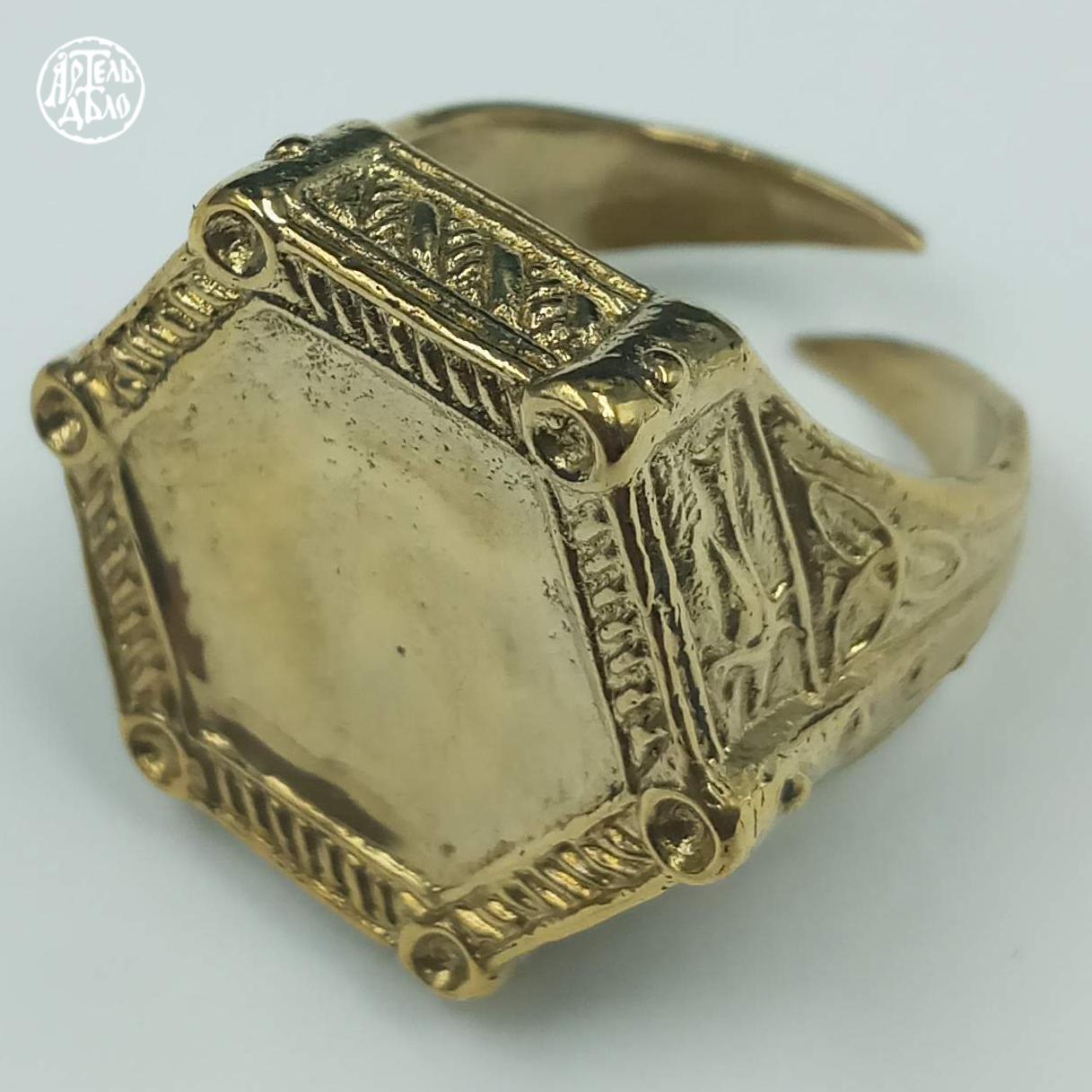 Каблучка-печатка з можливістю гравіювання. Репліка