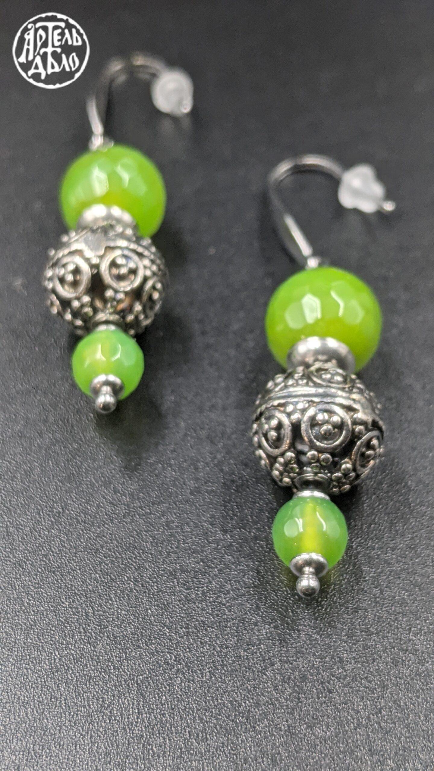 Сережки «Софія» (намистина) - Зображення 2