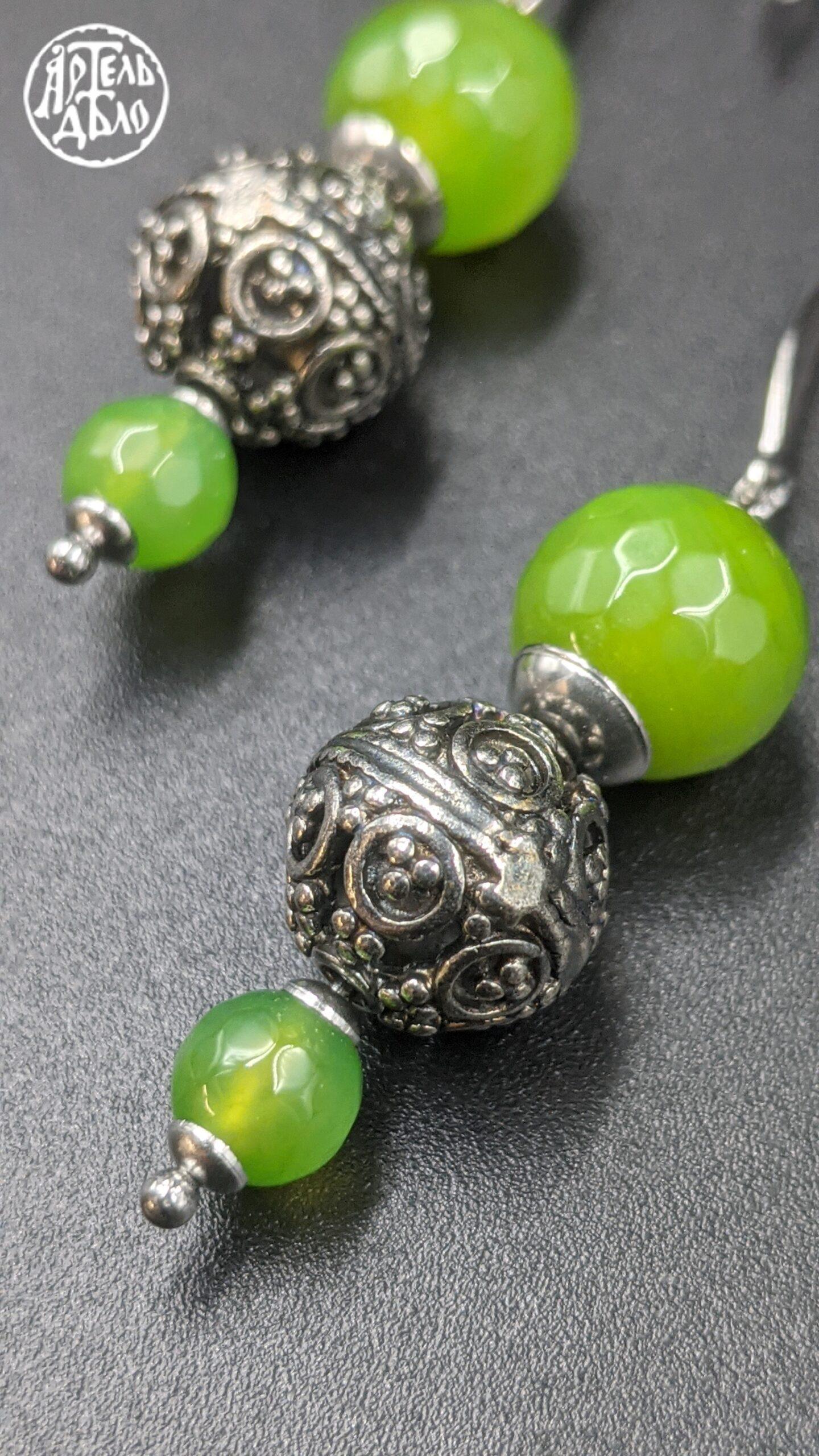 Сережки «Софія» (намистина) - Зображення 3